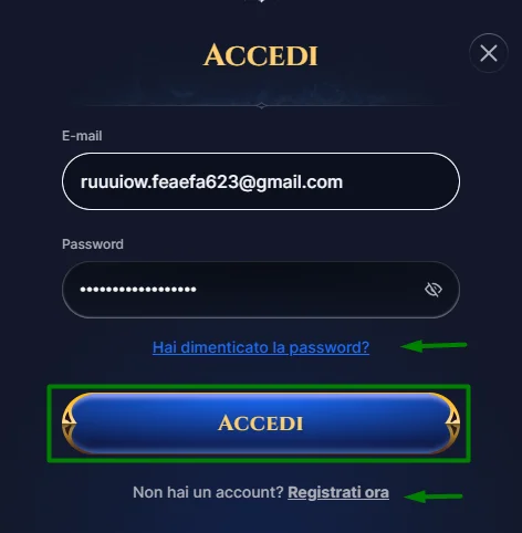 registration form casino
